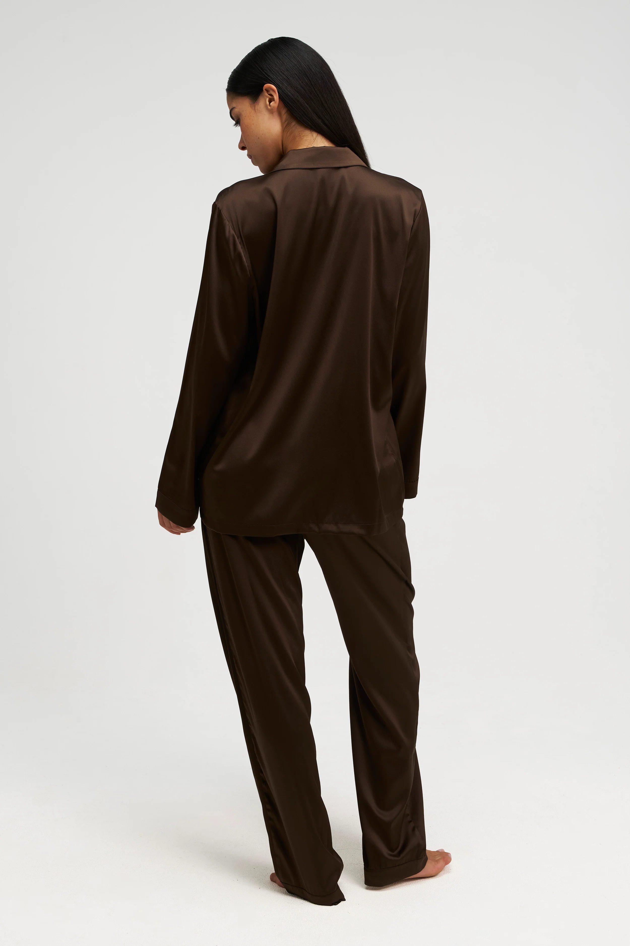Long Premium Silk PJ Set - Image 4