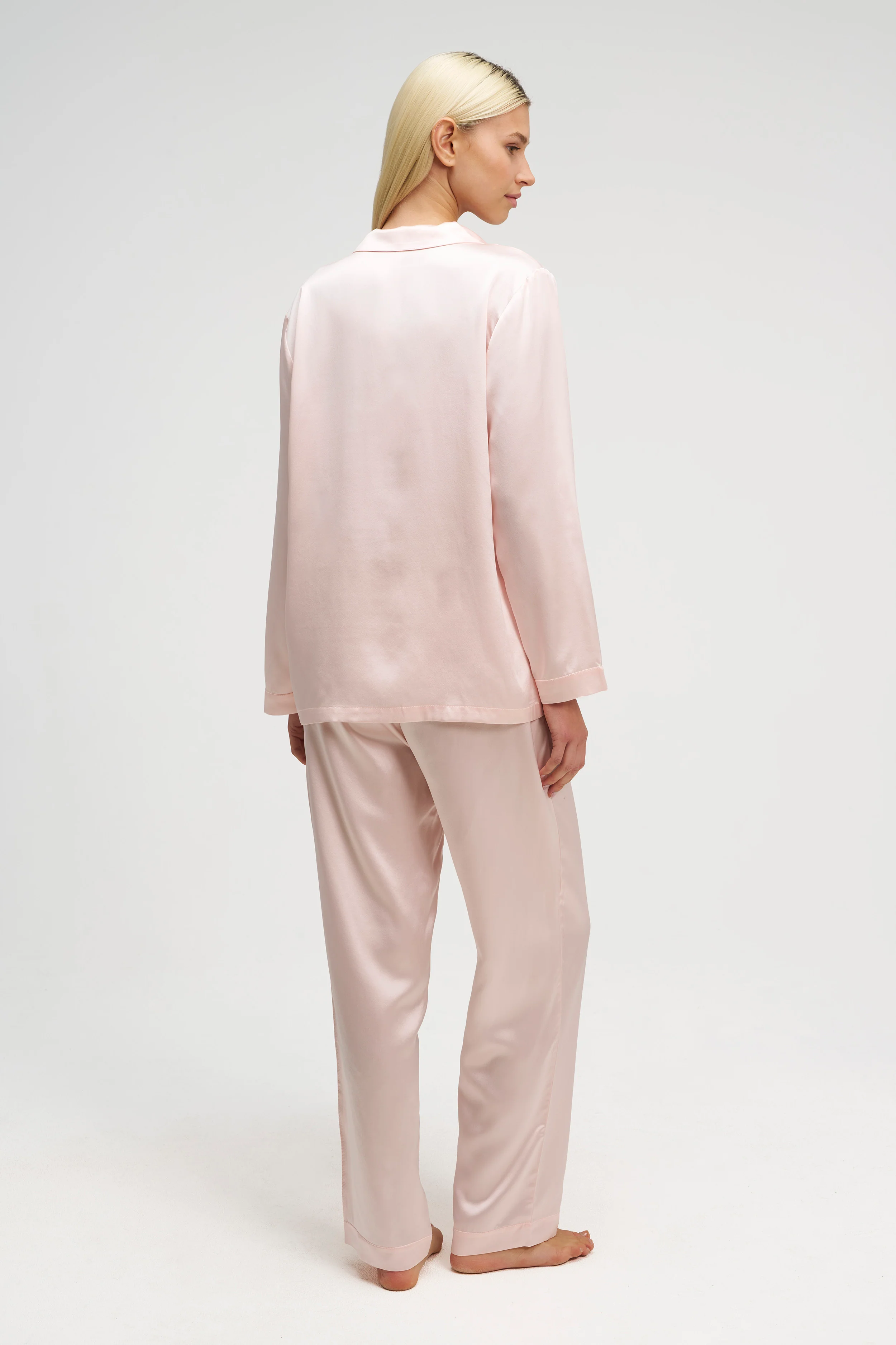 Long Premium Silk PJ Set - Image 3