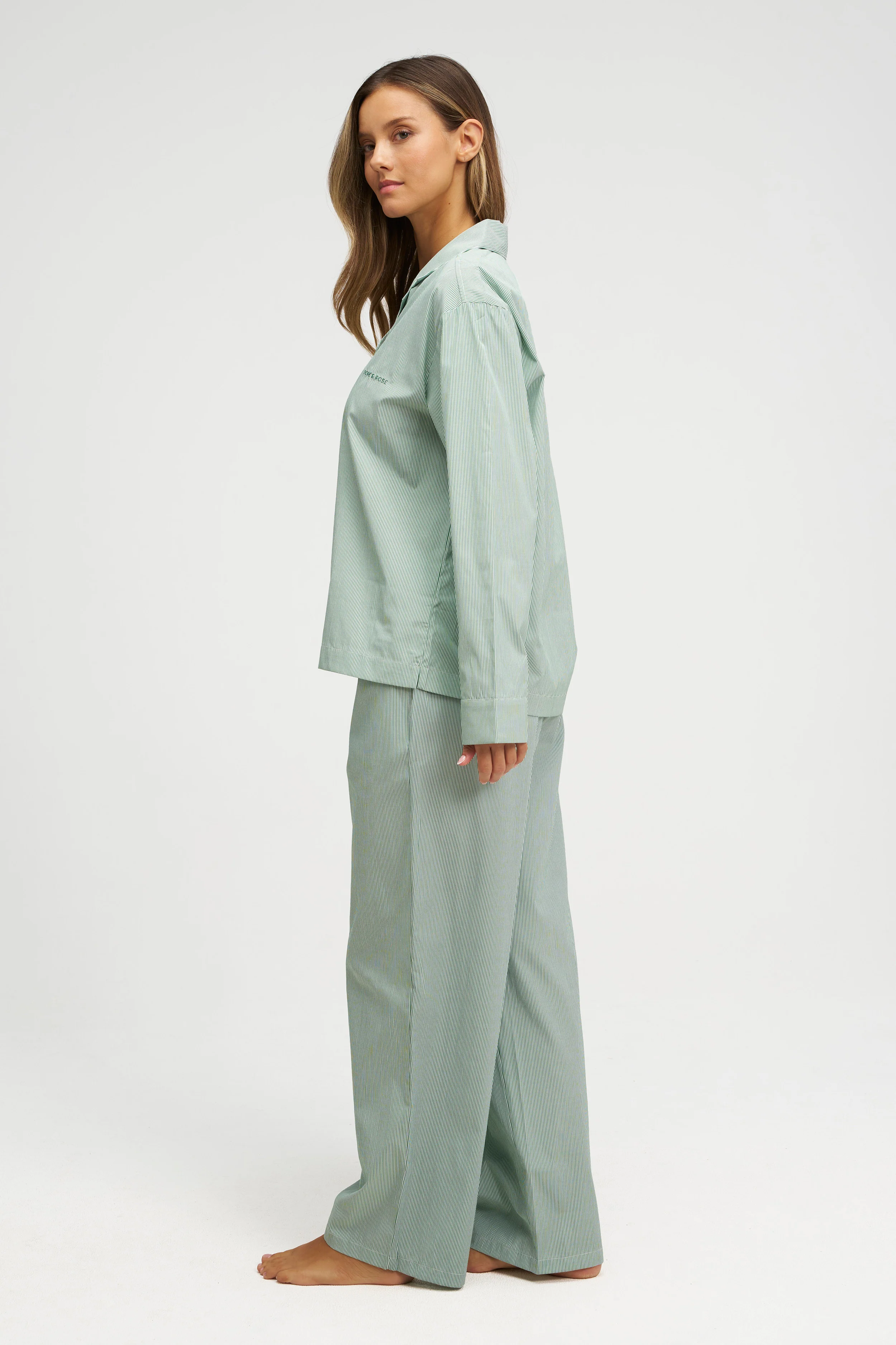 Long Premium Striped PJ Set - Image 3