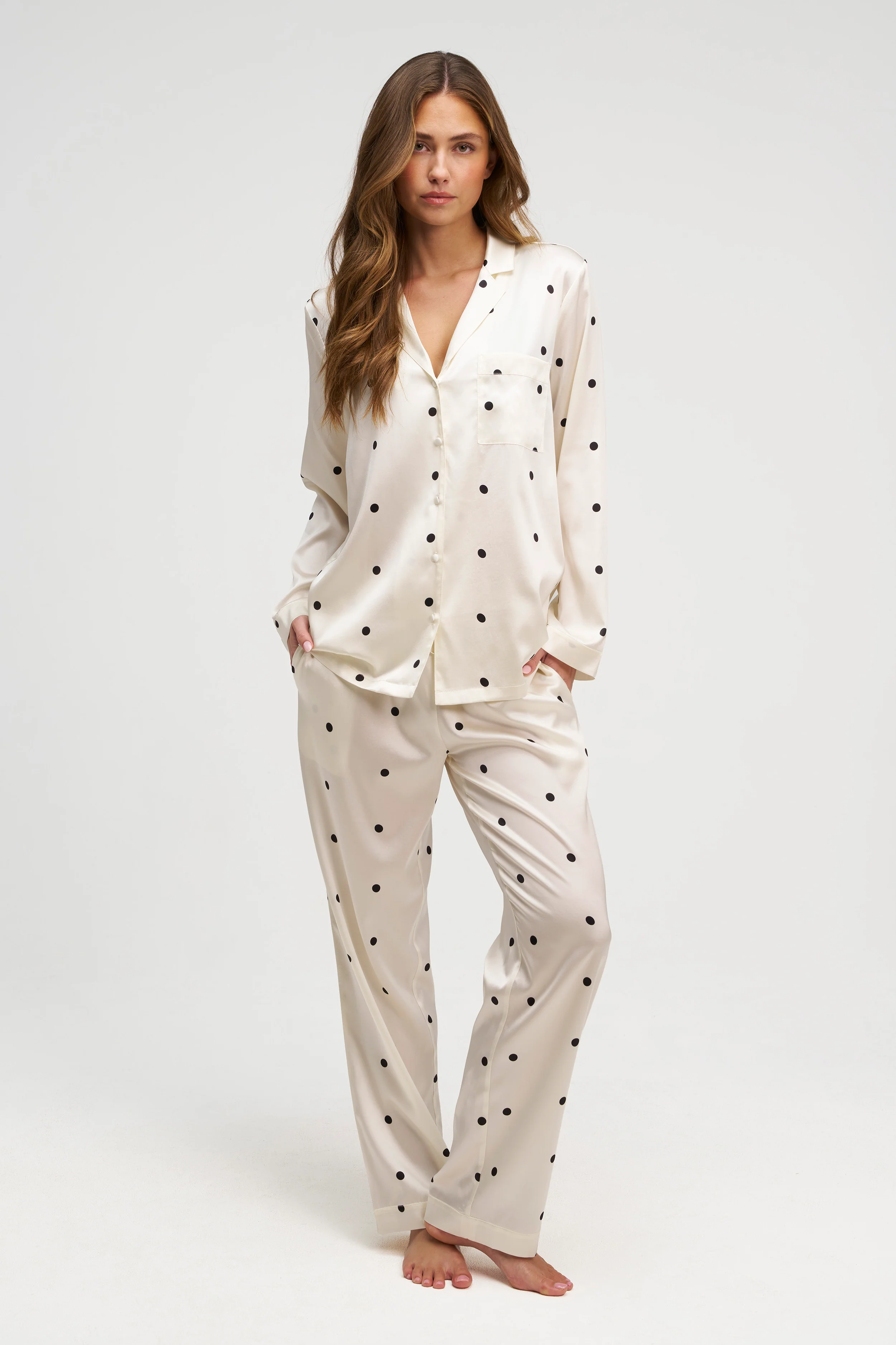 Long Premium Silk PJ Set