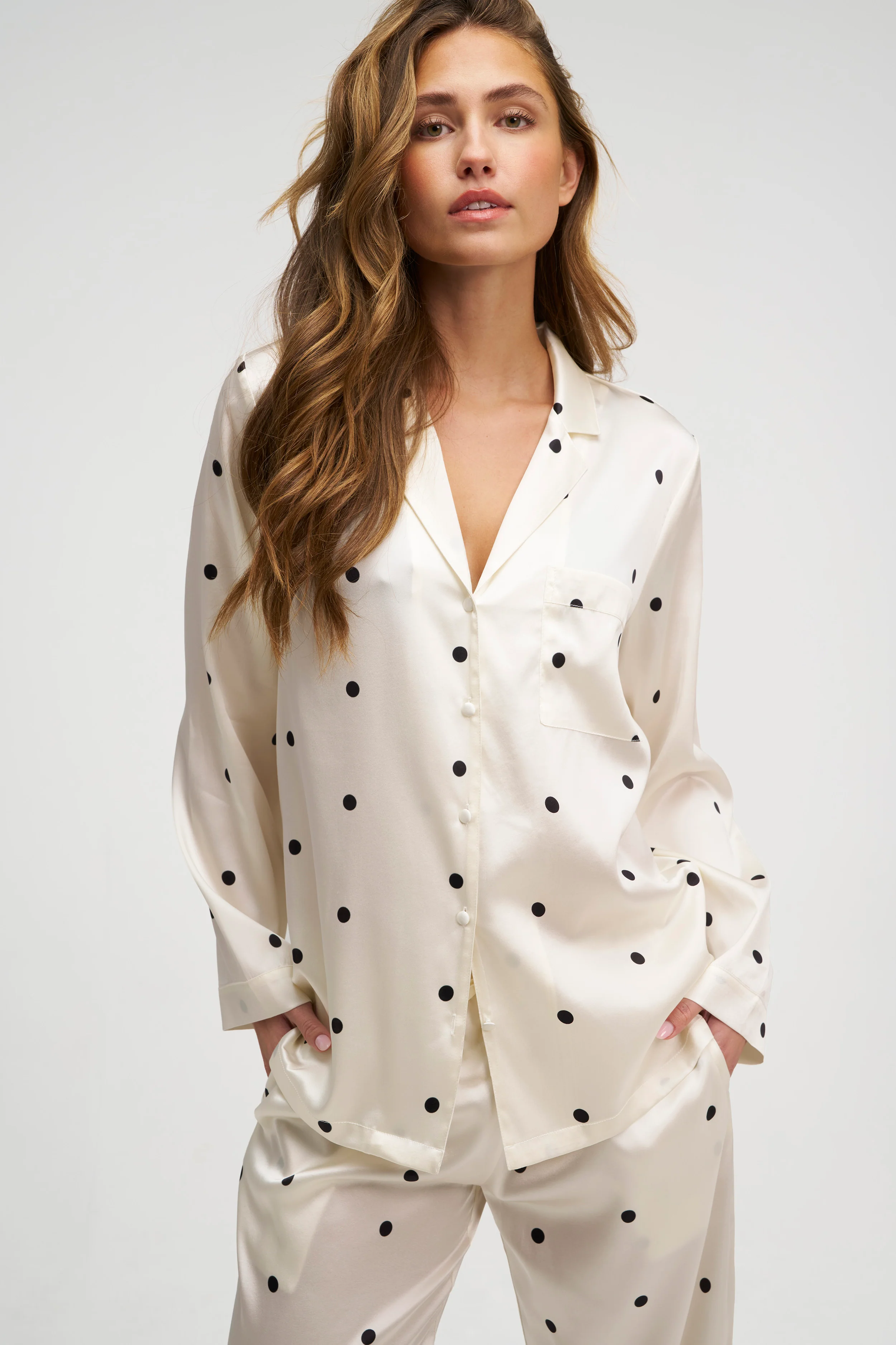 Long Premium Silk PJ Set - Image 2
