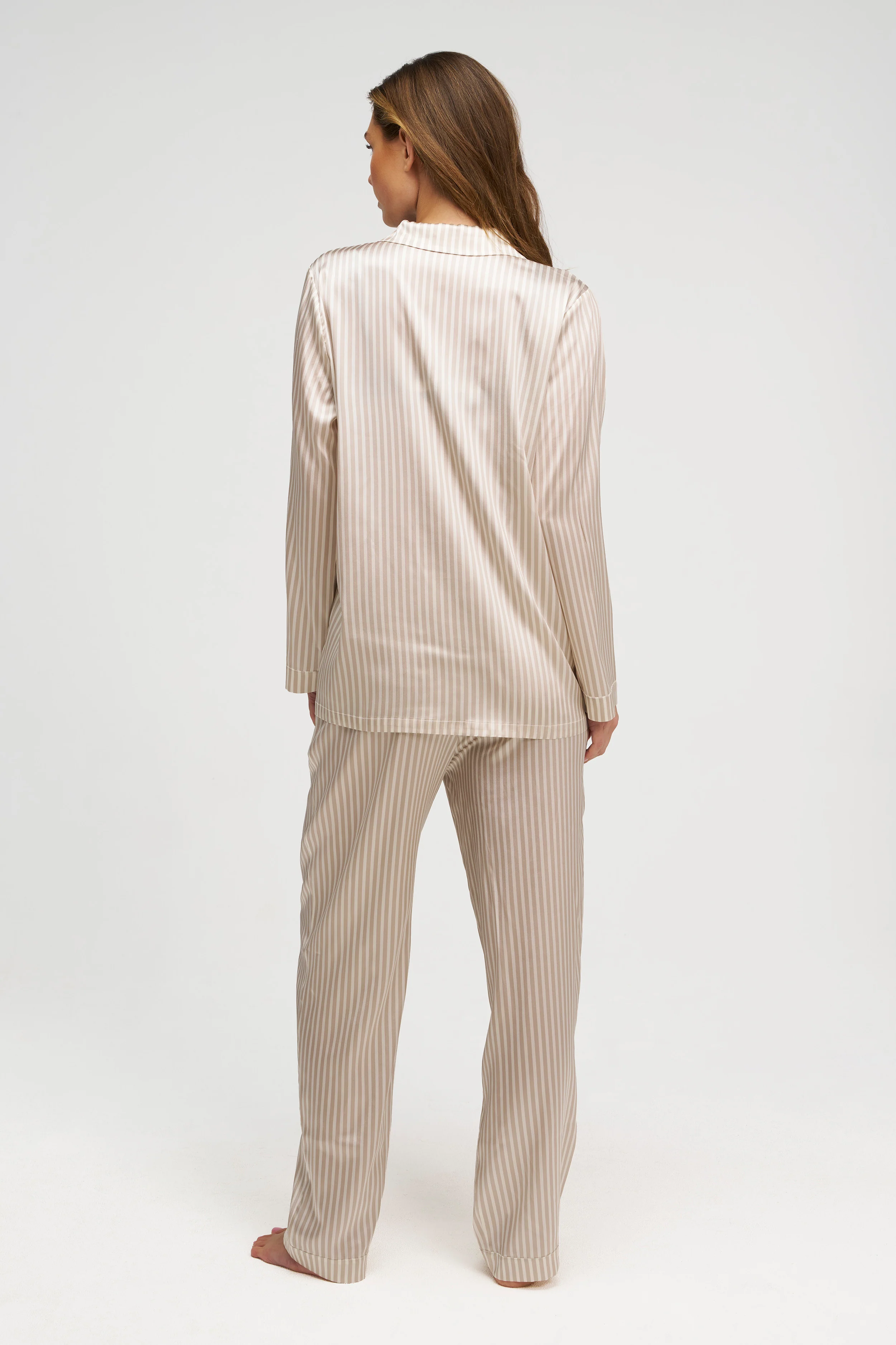 Long Premium Silk PJ Set - Image 3
