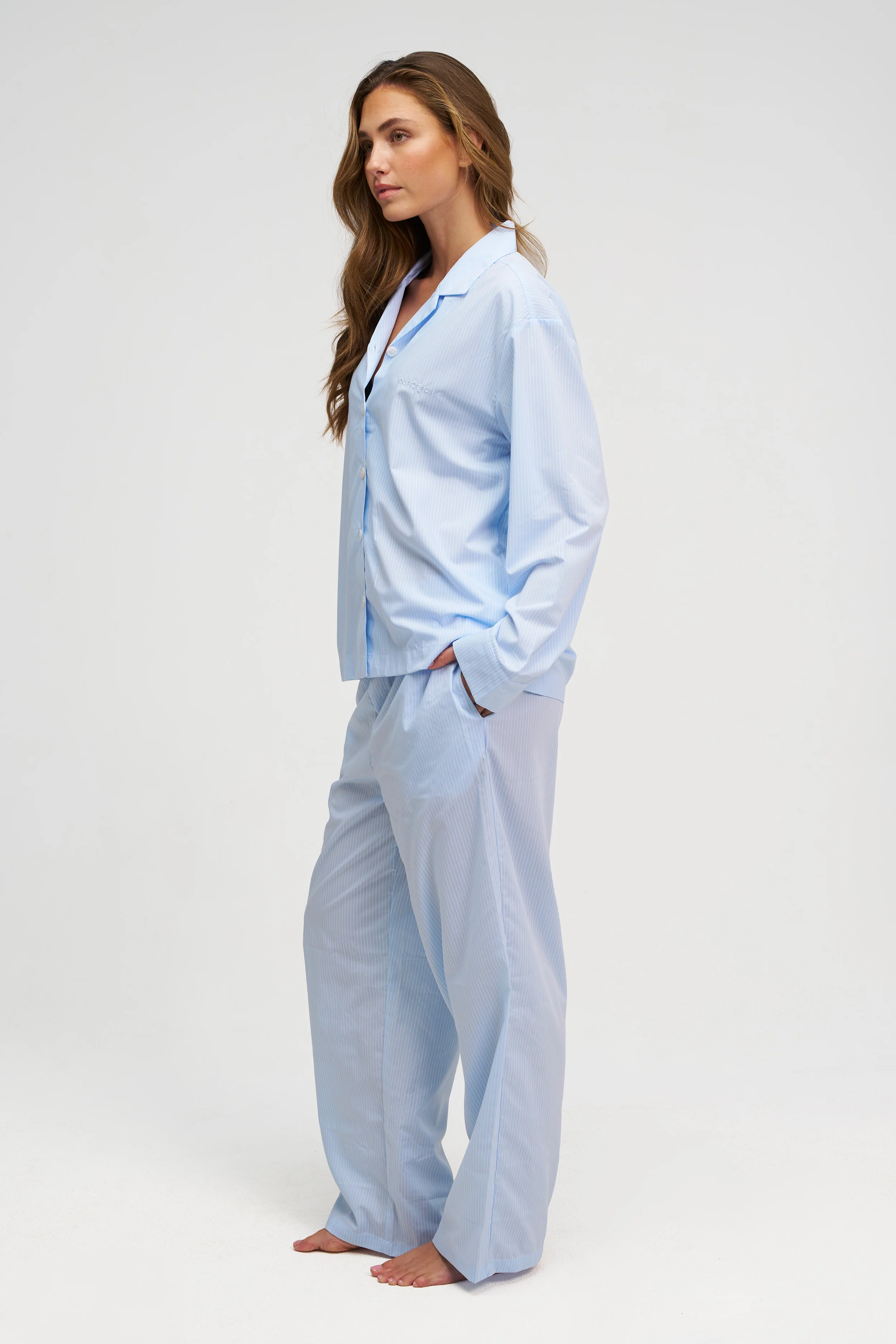 Long Premium Striped PJ Set - Image 3