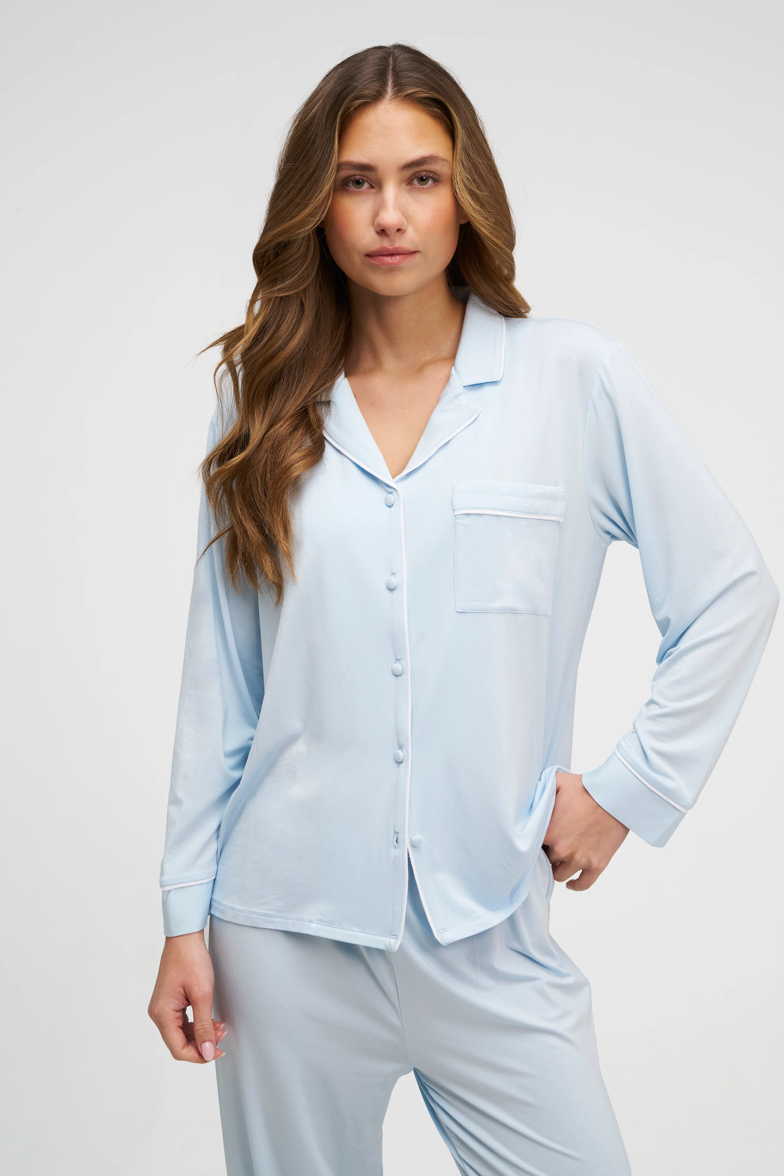 Long Tencel PJ Set - Image 2