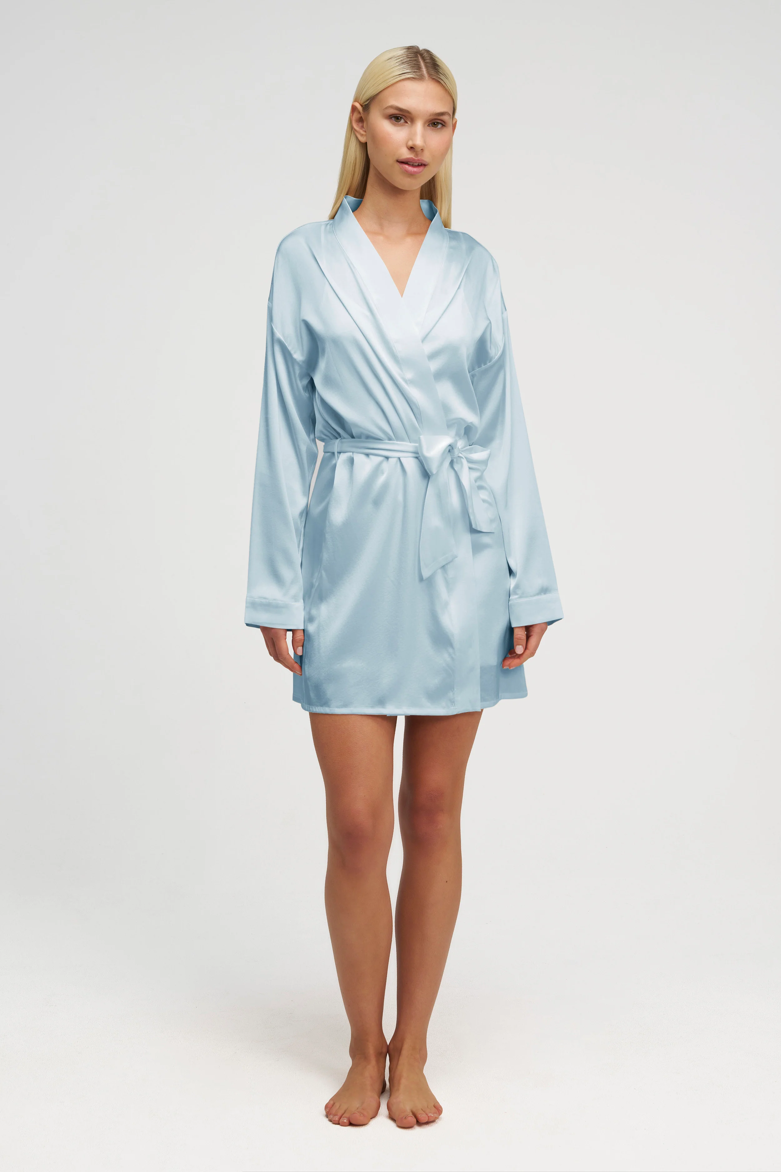 Short Silk Gown