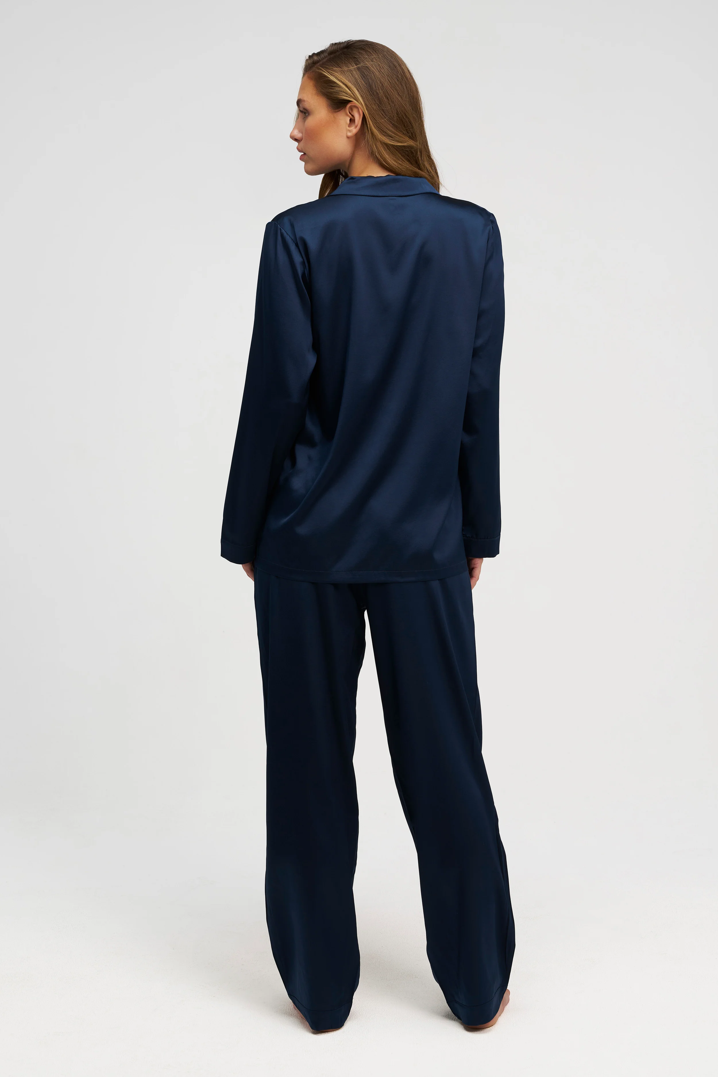 Long Premium Silk PJ Set - Image 3